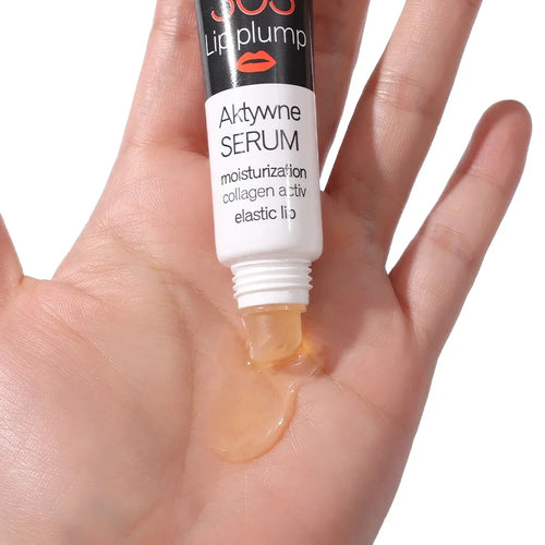 Transparent lip plumping gloss tube