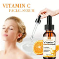 Vitamin C brightening facial serum bottle